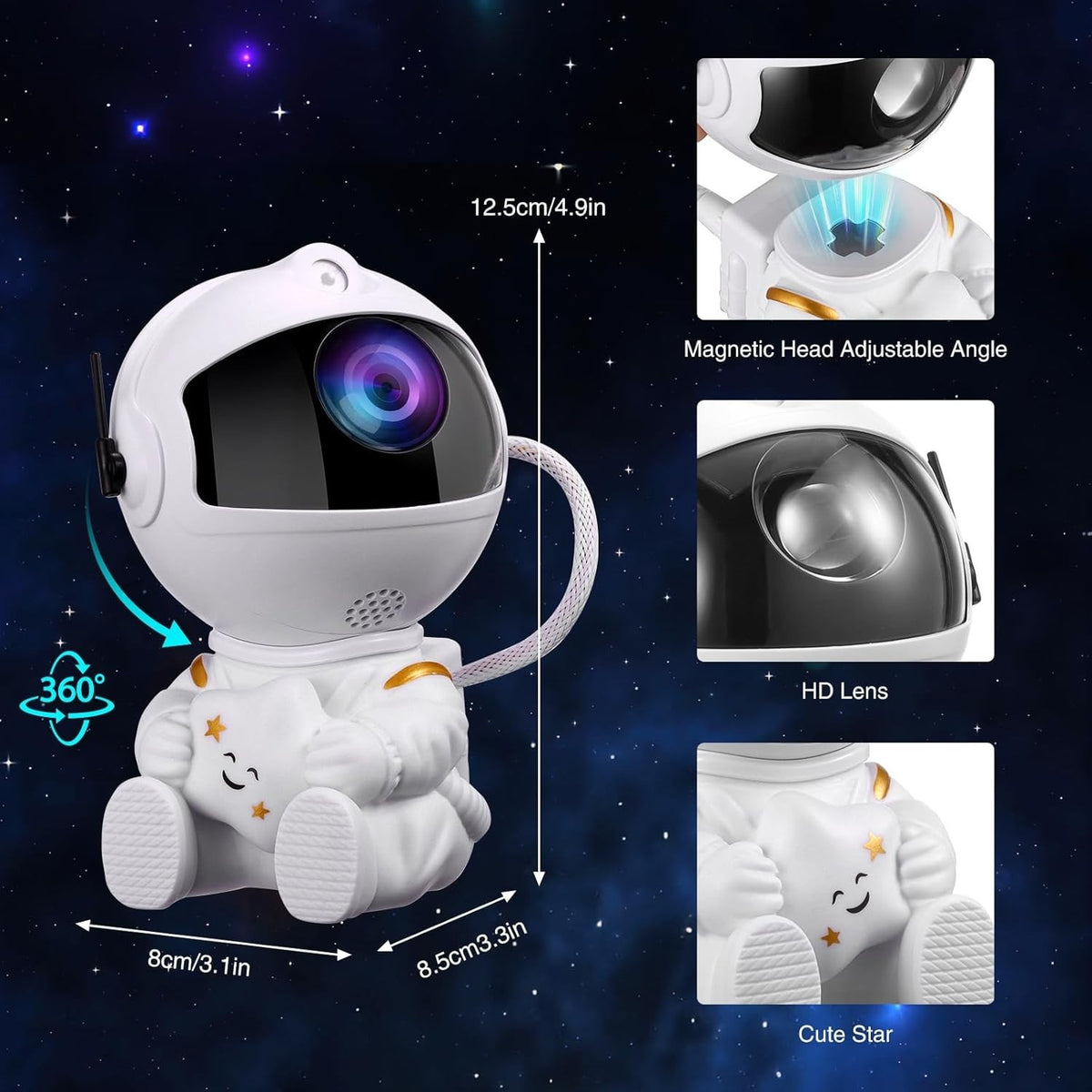 Astronaut Galaxy Projector Night Light with Remote - product view 10