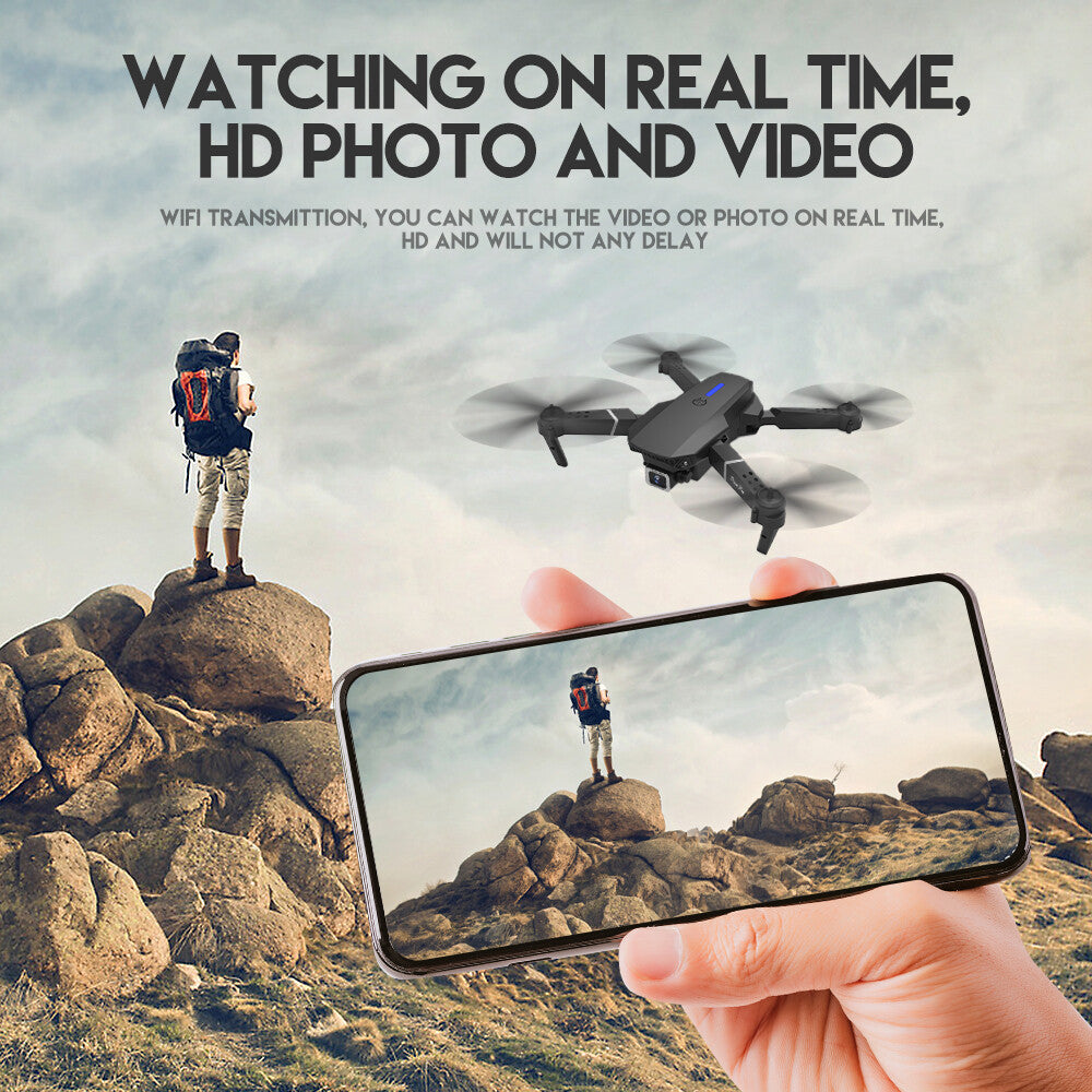 Foldable Wi-Fi Camera Drone with Three Batteries - product view 10