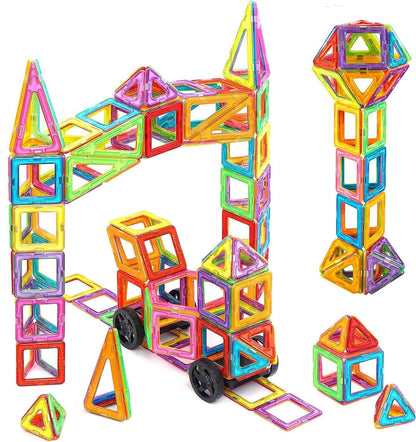 110-Piece Magnetic Building Block Set with Case