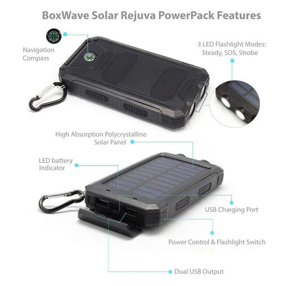10,000mAh Solar Power Bank with Dual USB & Torch - product view 5