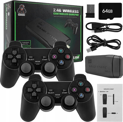 Retro Games Console with Two Wireless Controllers