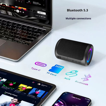 30W Portable Bluetooth 5.3 Speaker with LED Lights - product view 4