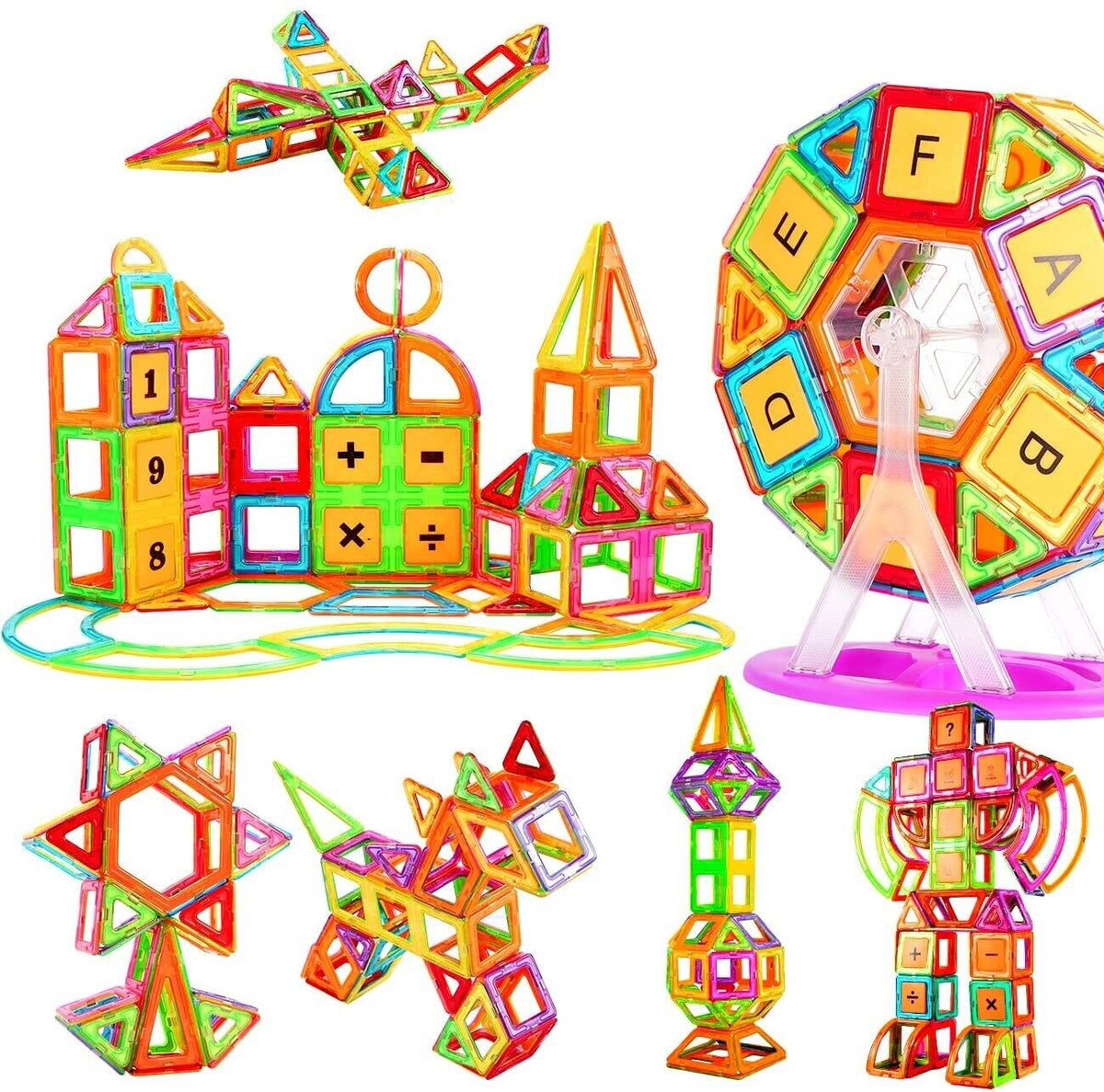 110-Piece Magnetic Building Block Set with Case - product view 7