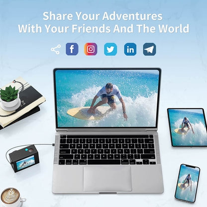 4K WiFi action camera with RF remote - photo 6