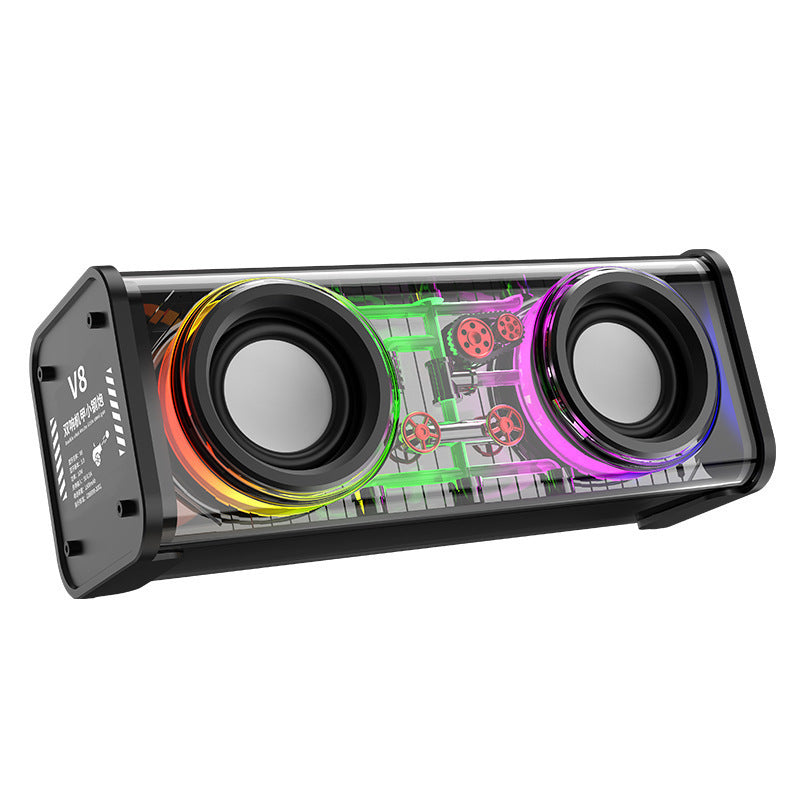 10W Transparent Bluetooth Speaker with LED Lights - product view 4