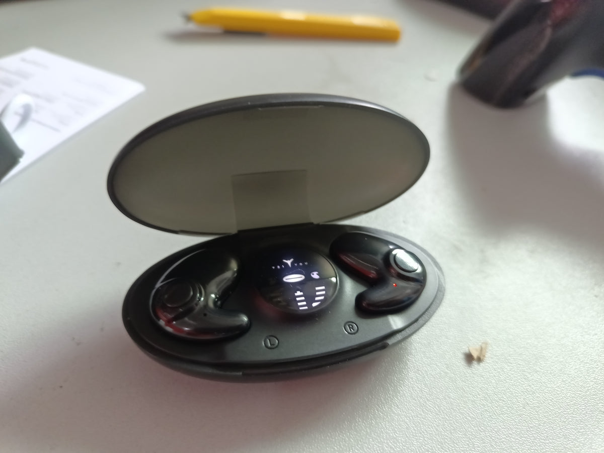 Compact Bluetooth wireless earbuds with USB-C charging case, product image 2 of 10