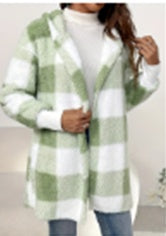Women’s Loose-Fit Plaid Longline Cardigan, supplier product image 3 of 5