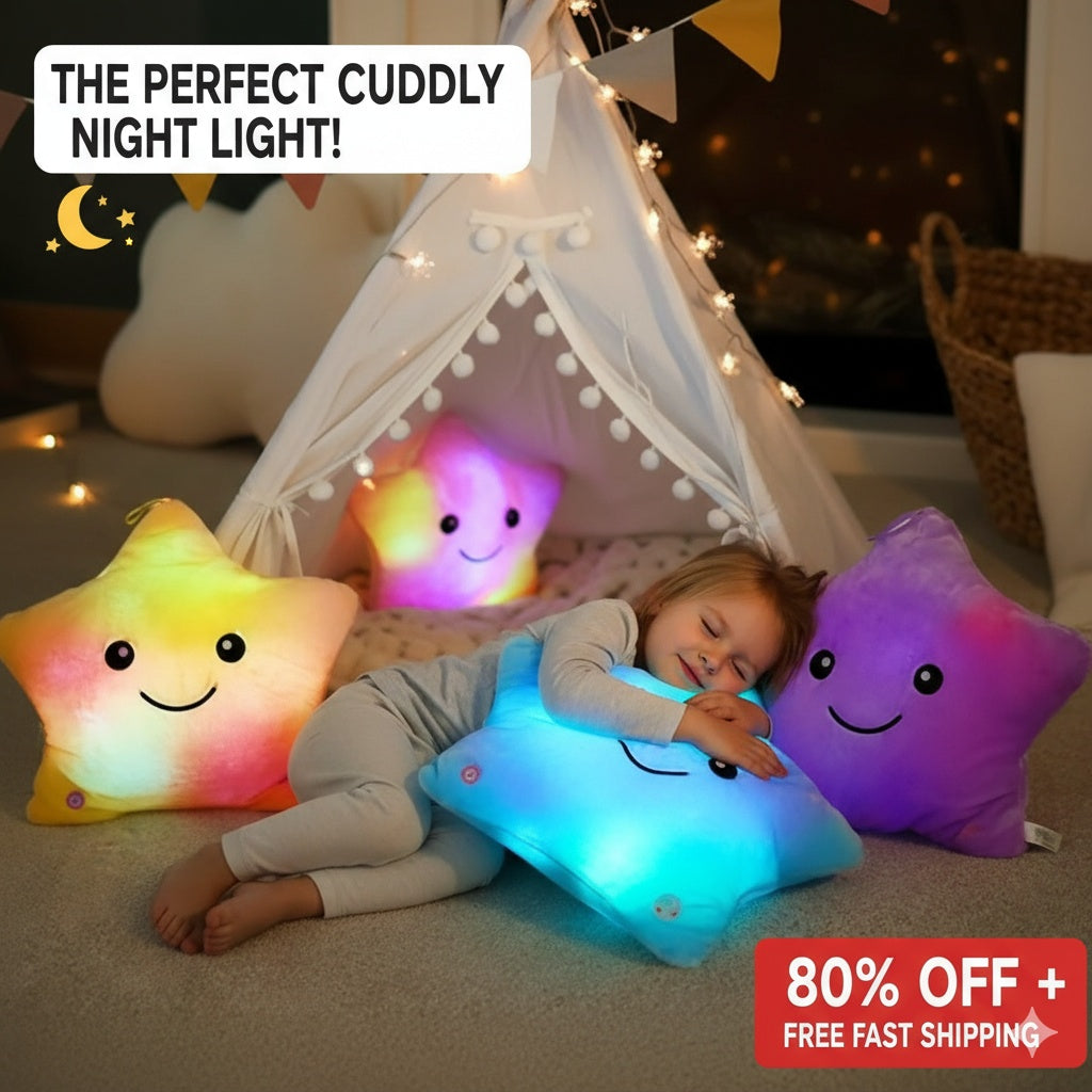 34cm Light-Up Star Plush Cushion - product view 6