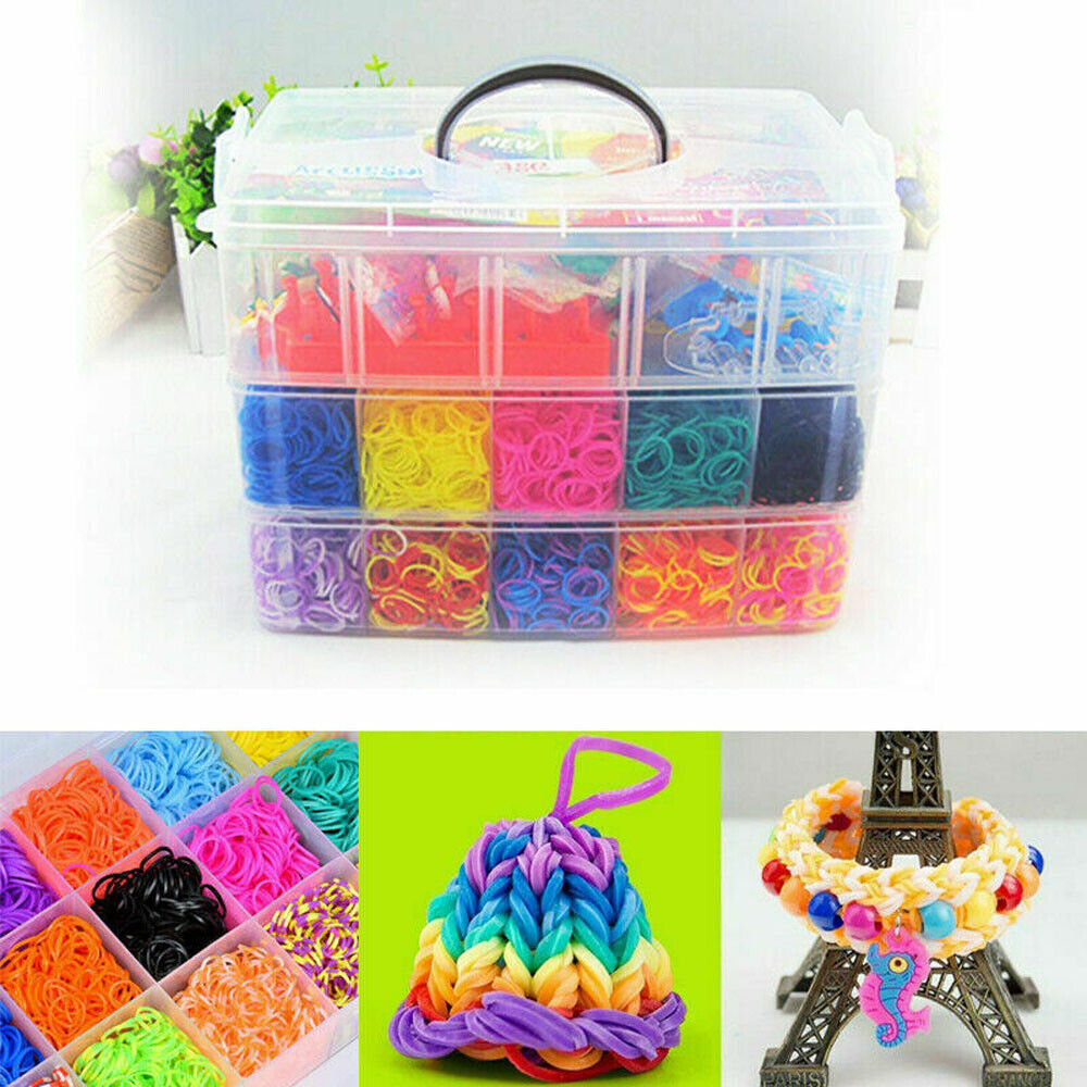 15,000-Piece Multicolour Loom Band Craft Kit - product view 4