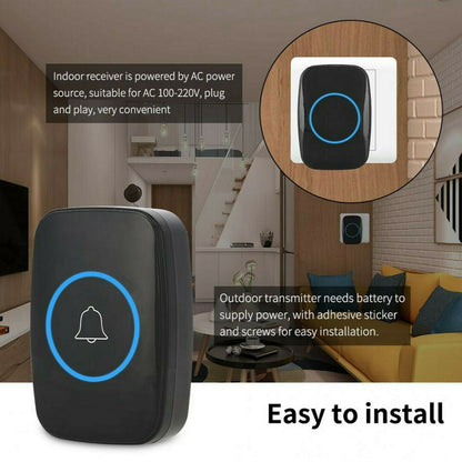 Wireless Plug-In Doorbell with 60 Chimes - product view 4