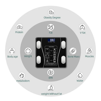 Bluetooth Smart Body Composition Bathroom Scale - product view 3