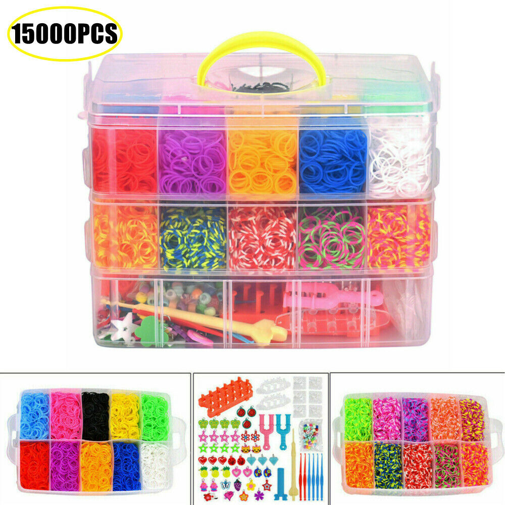 15,000-Piece Multicolour Loom Band Craft Kit