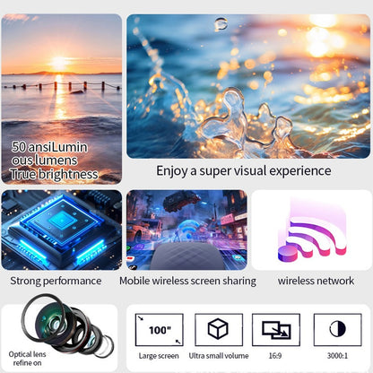 Mini LCD Projector with Remote Control & UK Plug - product view 4