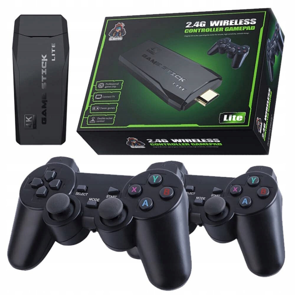 Retro Games Console with Two Wireless Controllers - product view 6