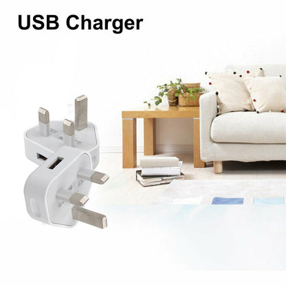 4-Pack UK USB-A Mains Charging Plugs - product view 5