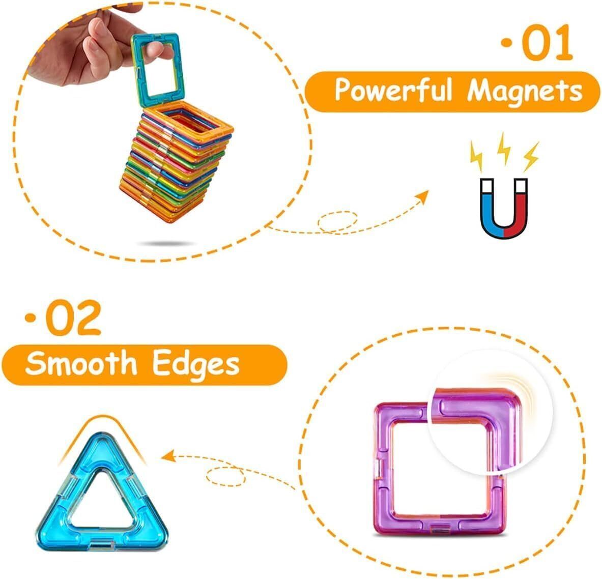 110-Piece Magnetic Building Block Set with Case - product view 4