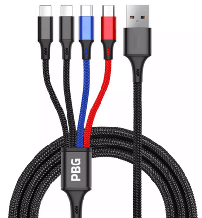 4-in-1 multi charging cable 2 pack