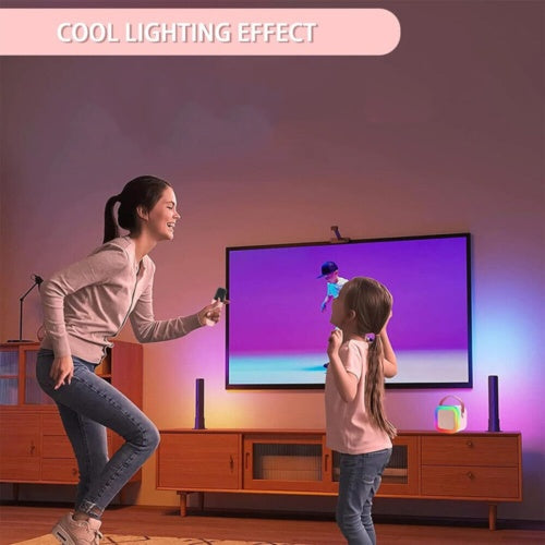 Mini Kids’ Karaoke Speaker with Two Wireless Mics - product view 3