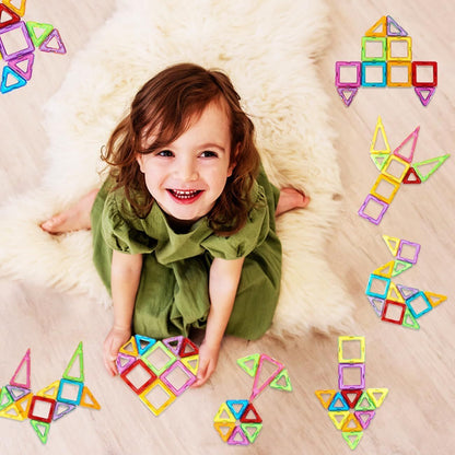 110-Piece Magnetic Building Block Set with Case - product view 3