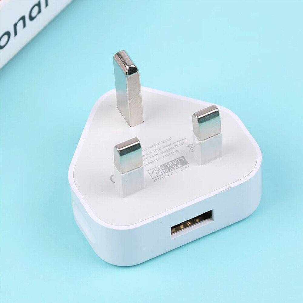4-Pack UK USB-A Mains Charging Plugs - product view 4