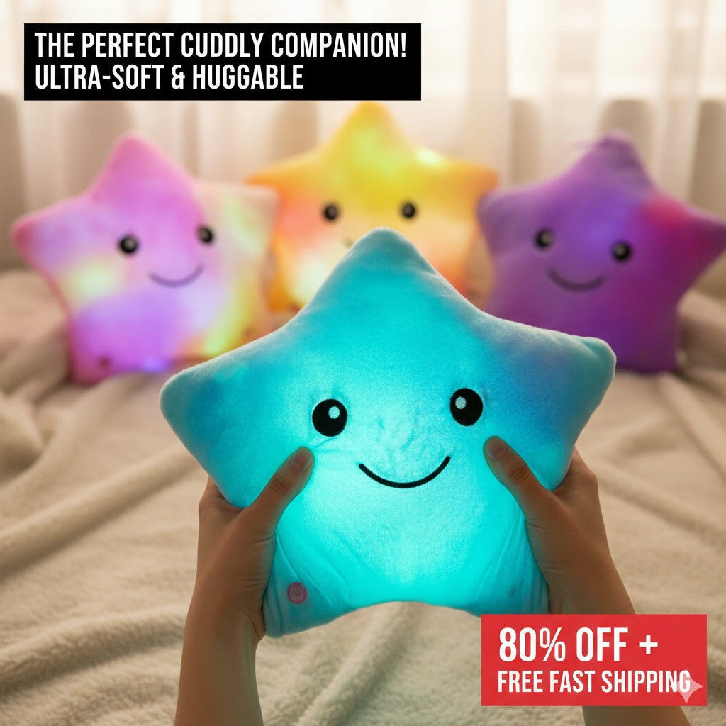 34cm Light-Up Star Plush Cushion - product view 2