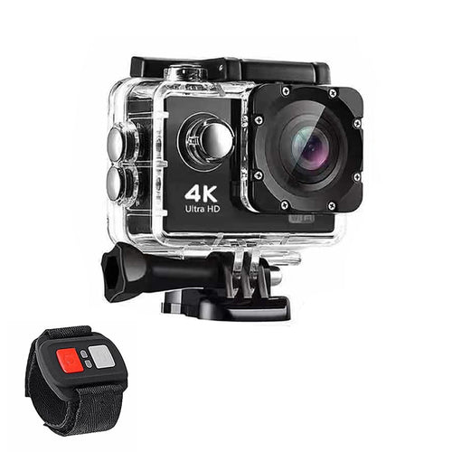 4K WiFi action camera with RF remote