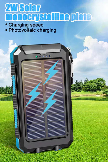 10,000mAh Solar Power Bank with Dual USB & Torch - product view 9
