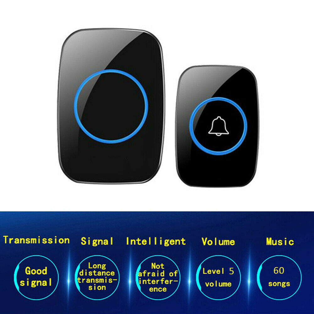 Wireless Plug-In Doorbell with 60 Chimes - product view 3