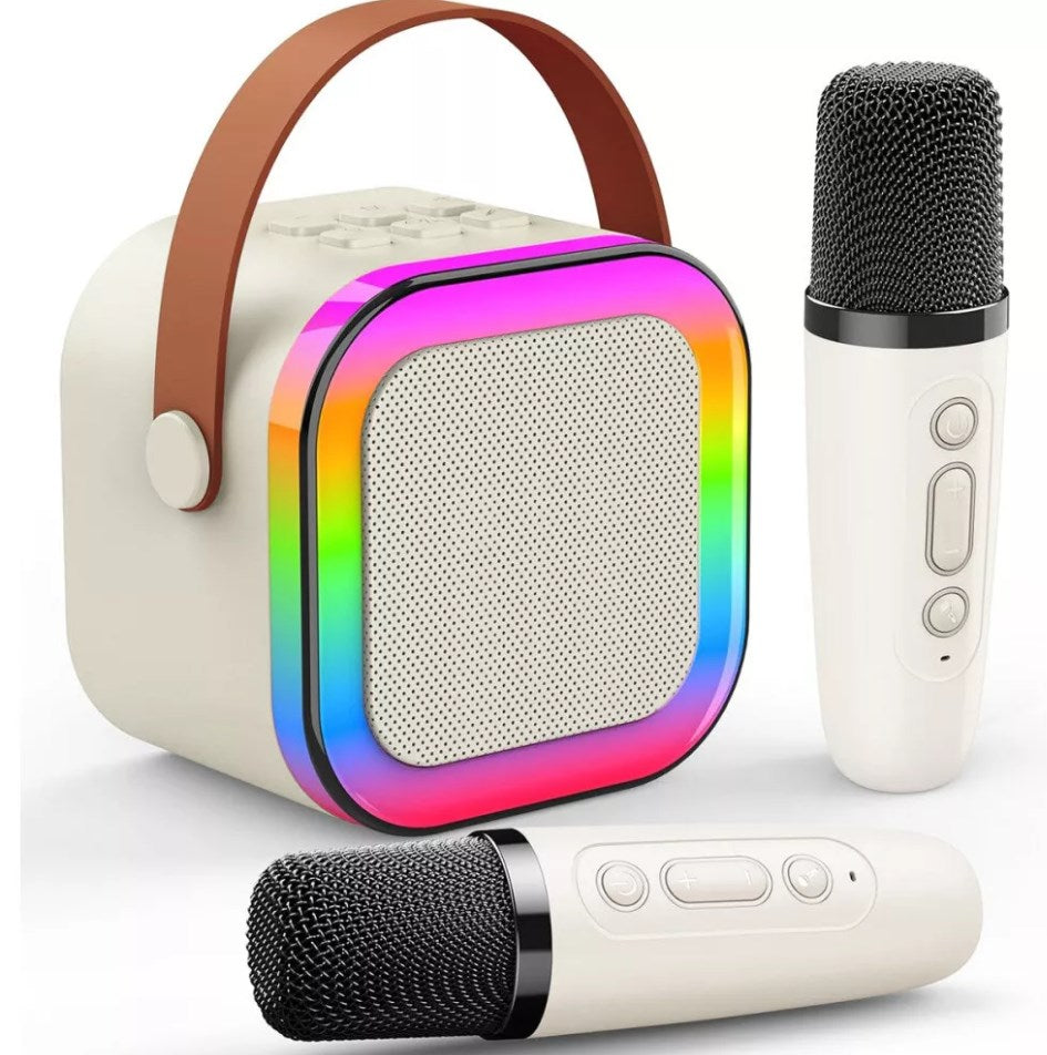 Mini Kids’ Karaoke Speaker with Two Wireless Mics - product view 8