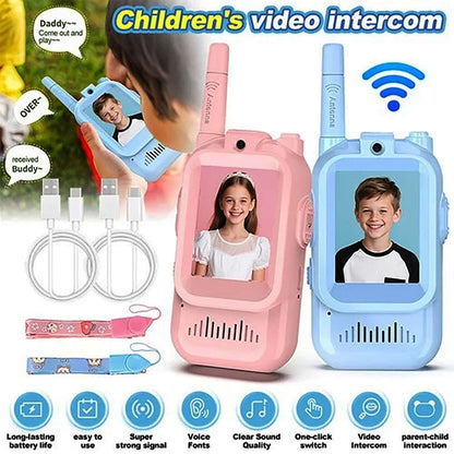 Kids’ Rechargeable Video Walkie-Talkies, Pack of 2