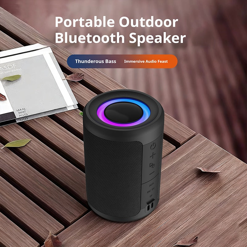 30W Portable Bluetooth 5.3 Speaker with LED Lights