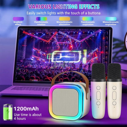 Mini Kids’ Karaoke Speaker with Two Wireless Mics - product view 2