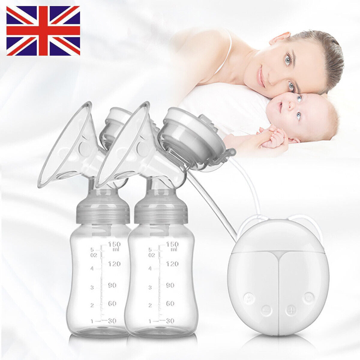 USB-Powered Double Electric Breast Pump Set - product view 2