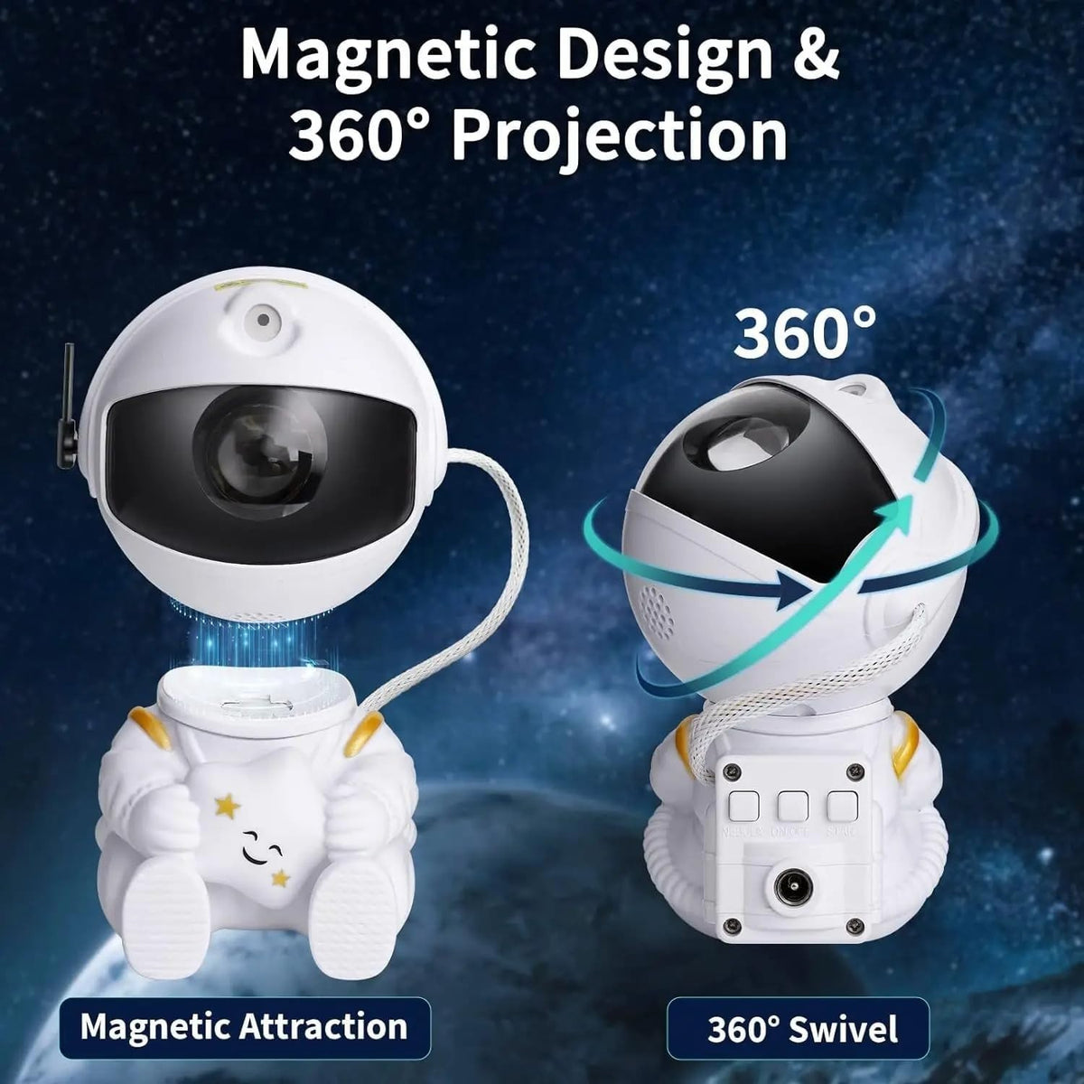 Astronaut Galaxy Projector Night Light with Remote