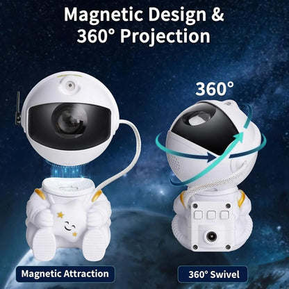 Astronaut Galaxy Projector Night Light with Remote