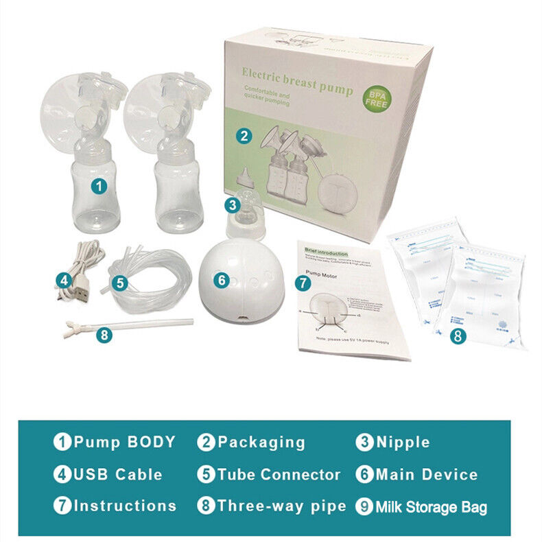 USB-Powered Double Electric Breast Pump Set - product view 7