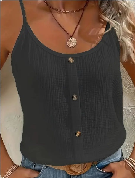 Women’s Solid-Colour Sleeveless Cami Top, supplier product image 3 of 4