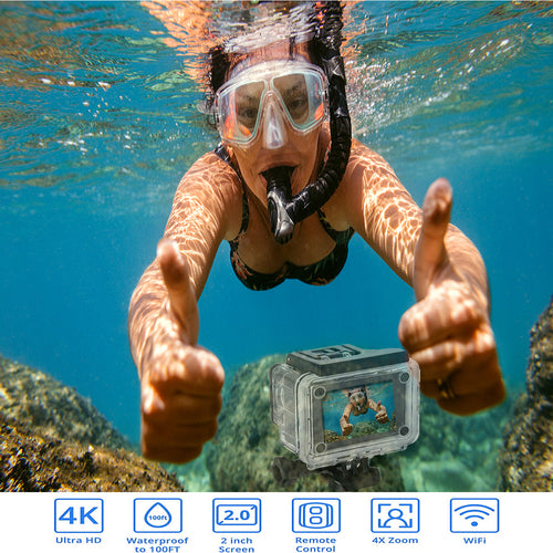 4K WiFi action camera with RF remote - photo 10