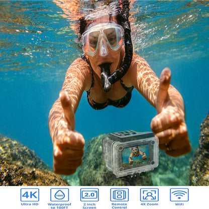 4K WiFi action camera with RF remote - photo 10