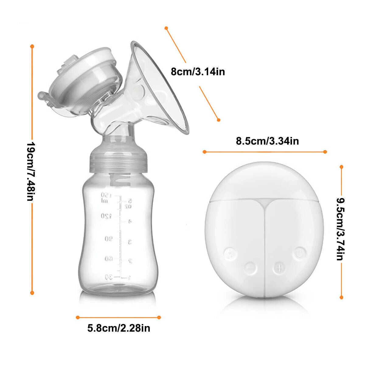 USB-Powered Double Electric Breast Pump Set - product view 6