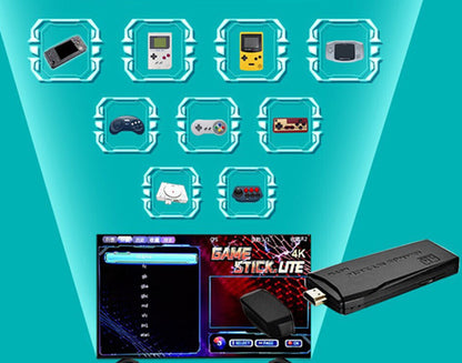 Retro Games Console with Two Wireless Controllers - product view 2