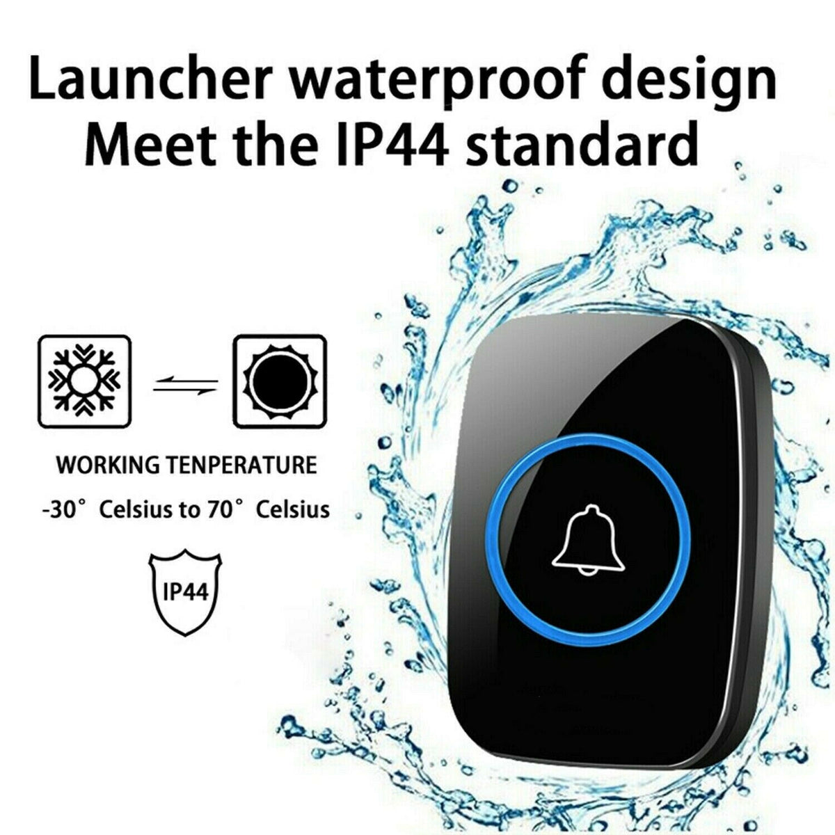 Wireless Plug-In Doorbell with 60 Chimes - product view 2