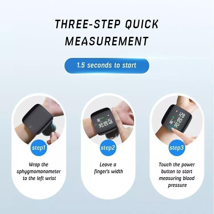 Digital Wrist Blood Pressure Monitor with Storage Case - product view 7