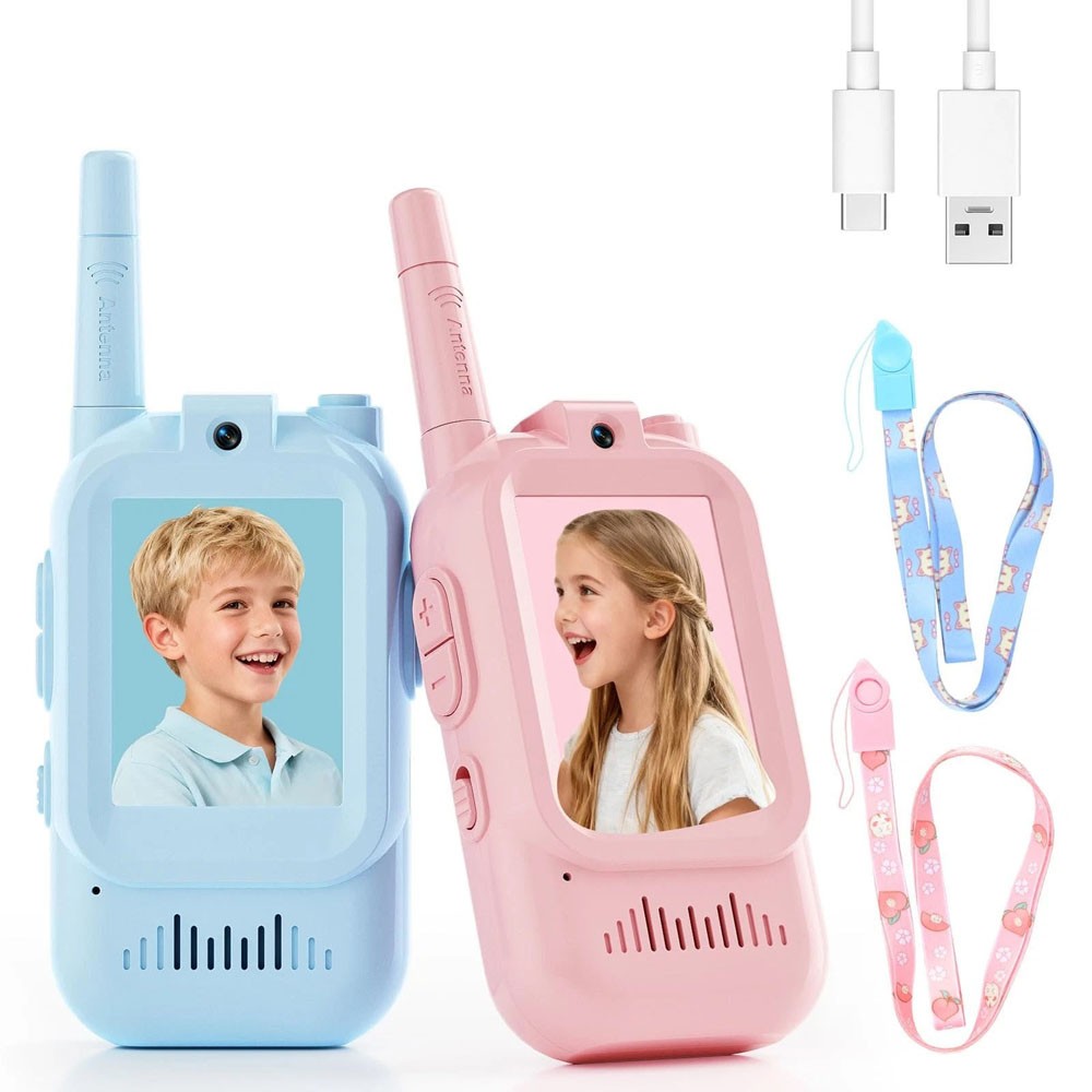 Kids’ Rechargeable Video Walkie-Talkies, Pack of 2 - product view 3