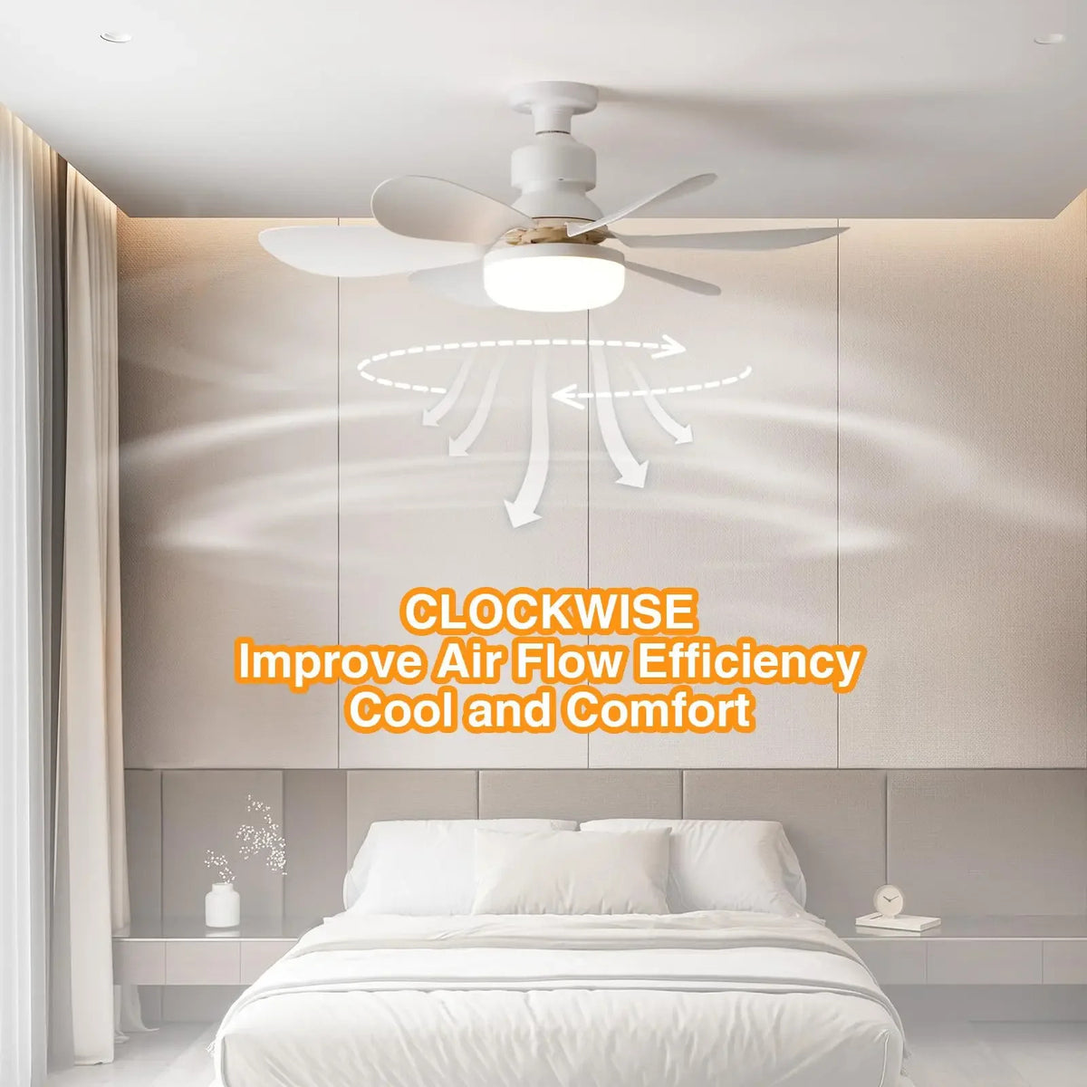 Dimmable E27 Ceiling Fan Light with Remote - product view 9