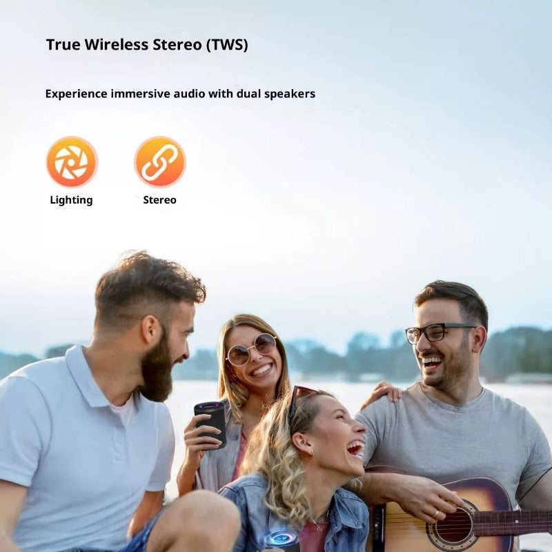 30W Portable Bluetooth 5.3 Speaker with LED Lights - product view 6