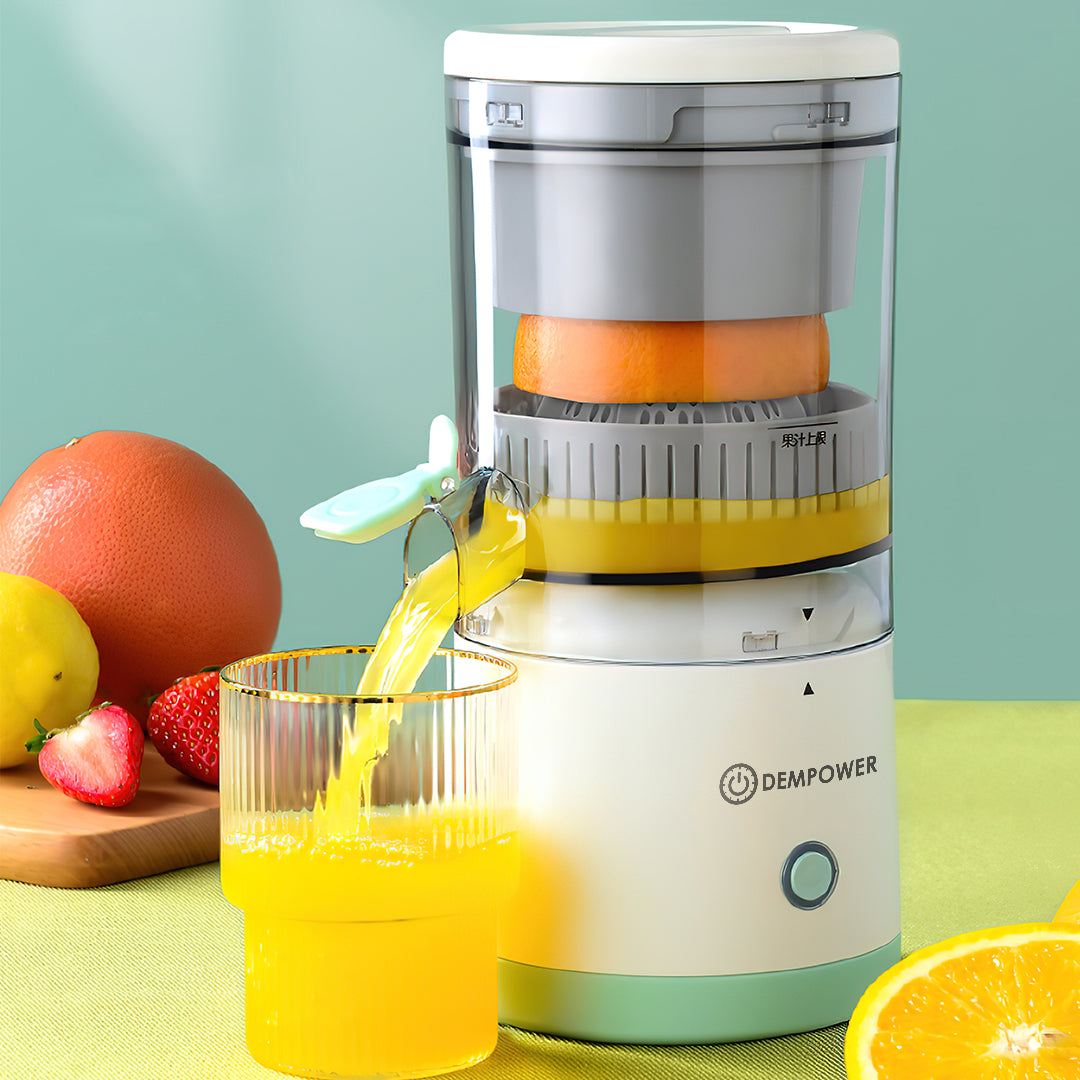 Cordless electric citrus juicer with USB-C charging