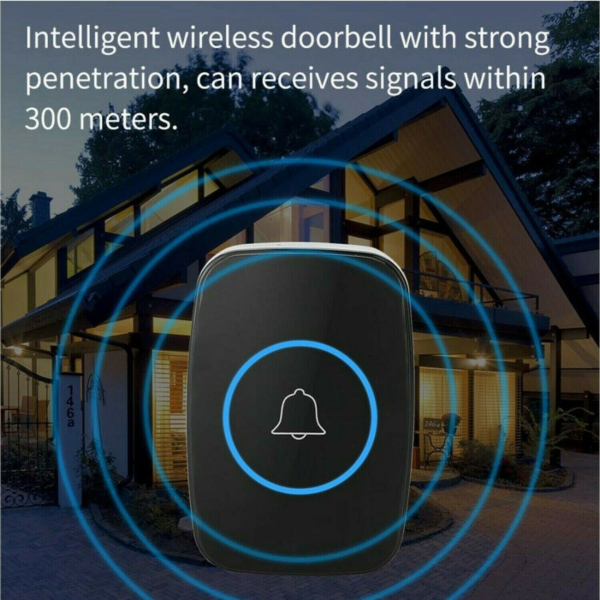 Wireless Plug-In Doorbell with 60 Chimes - product view 8