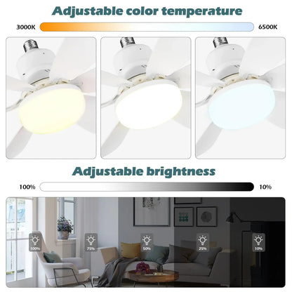 Dimmable E27 Ceiling Fan Light with Remote - product view 6