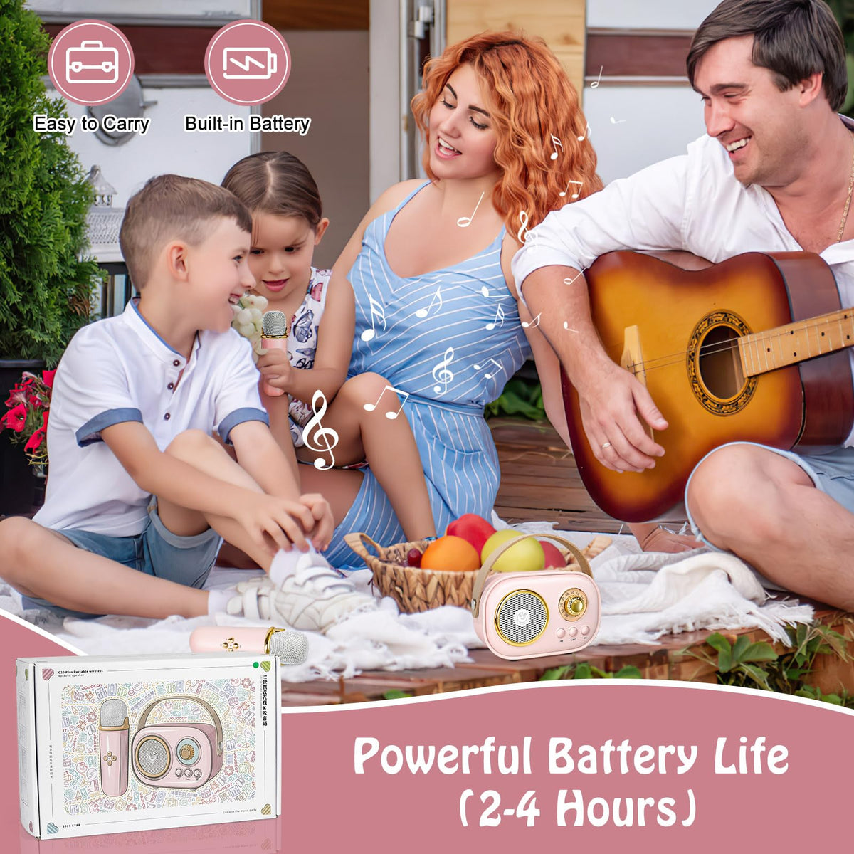 Kids’ Karaoke Machine with Two Mics & Six Effects - product view 7